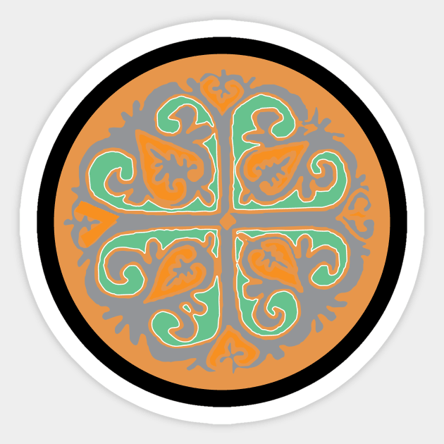Medieval ornament Sticker by dddesign